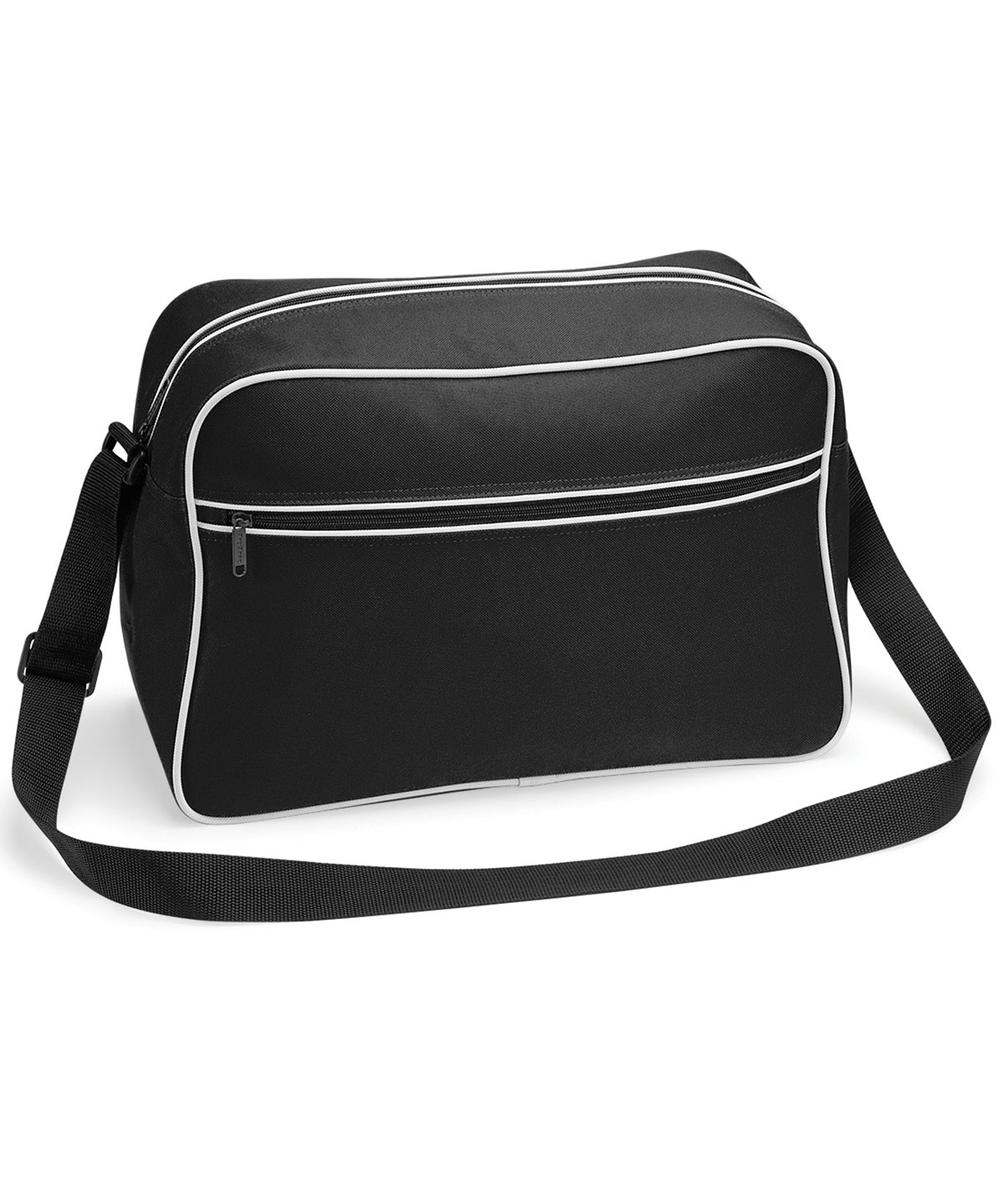 Bolso de hombro retro | Negro/Blanco