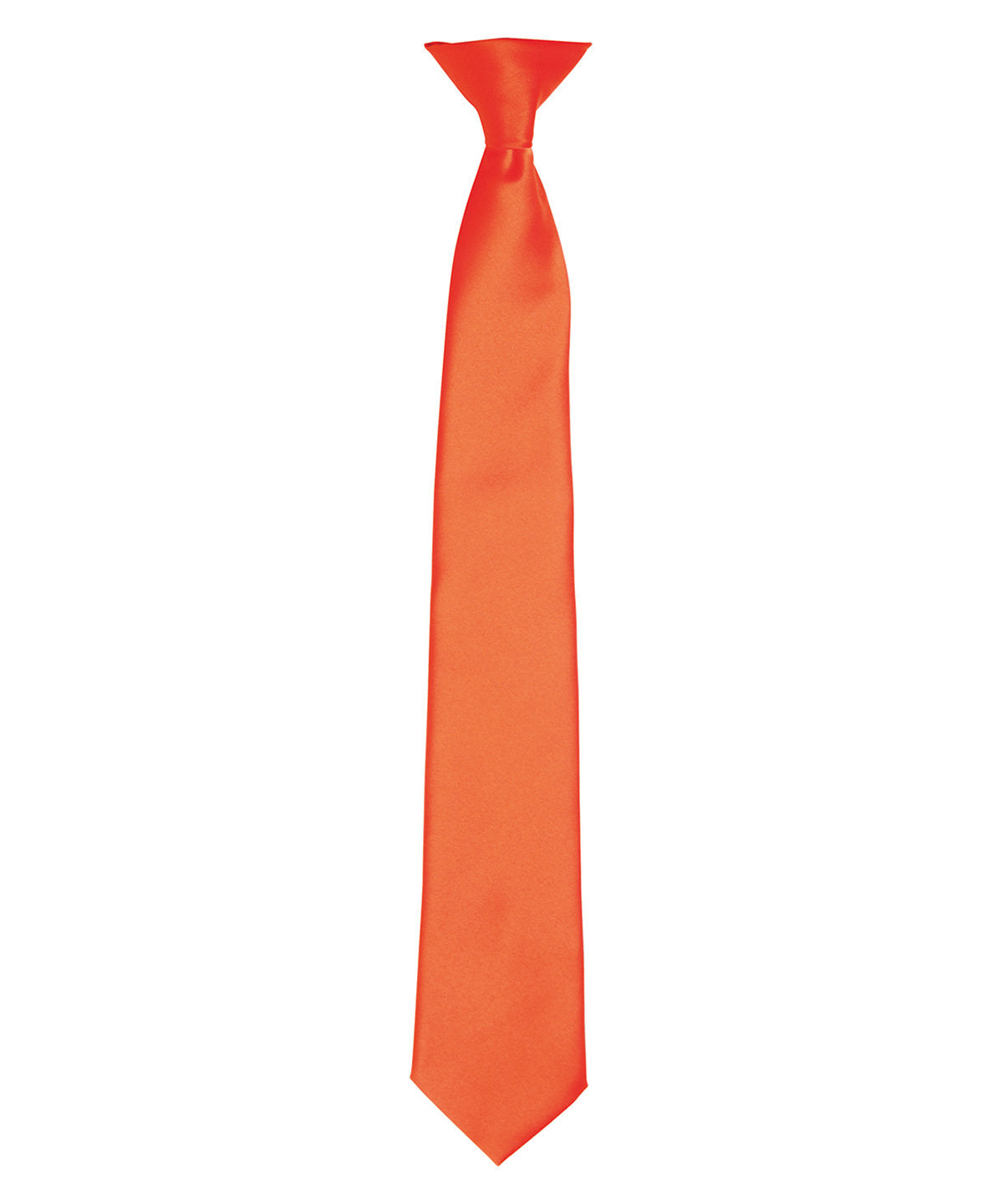 Colors Satin Clip-On Krawatte | Orange