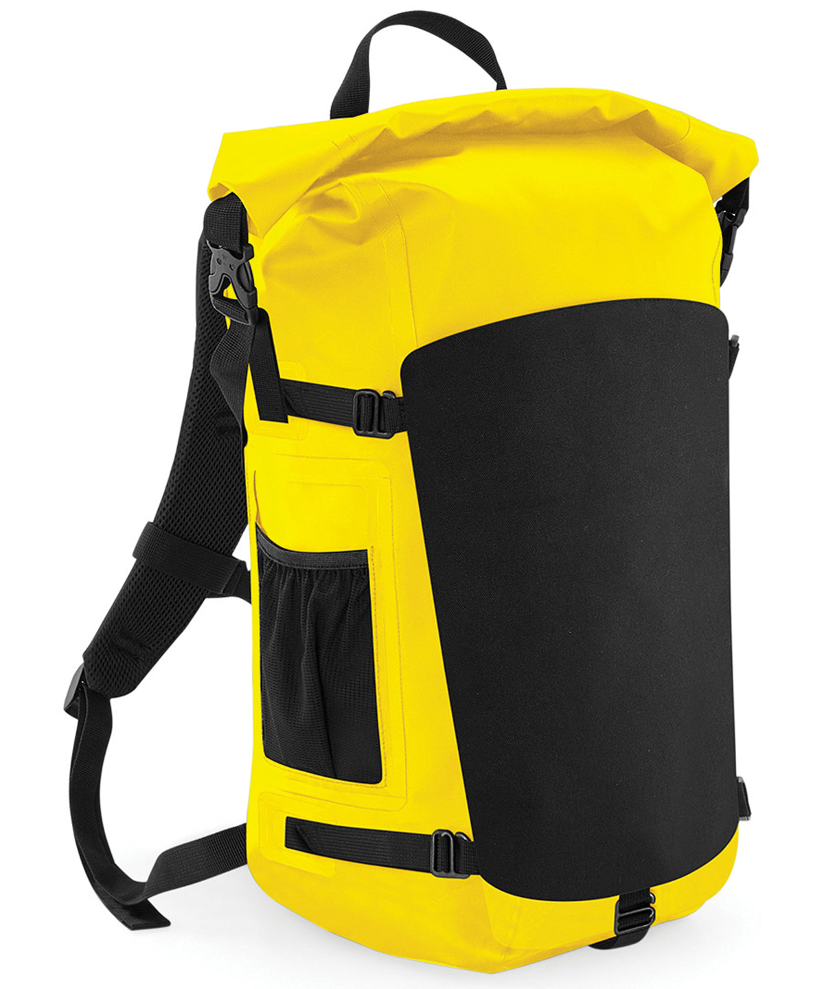 Mochila impermeable SLX® de 25 litros | Negro/Amarillo