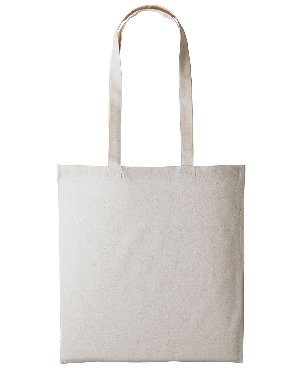Shopper de algodn con asas largas | Natural