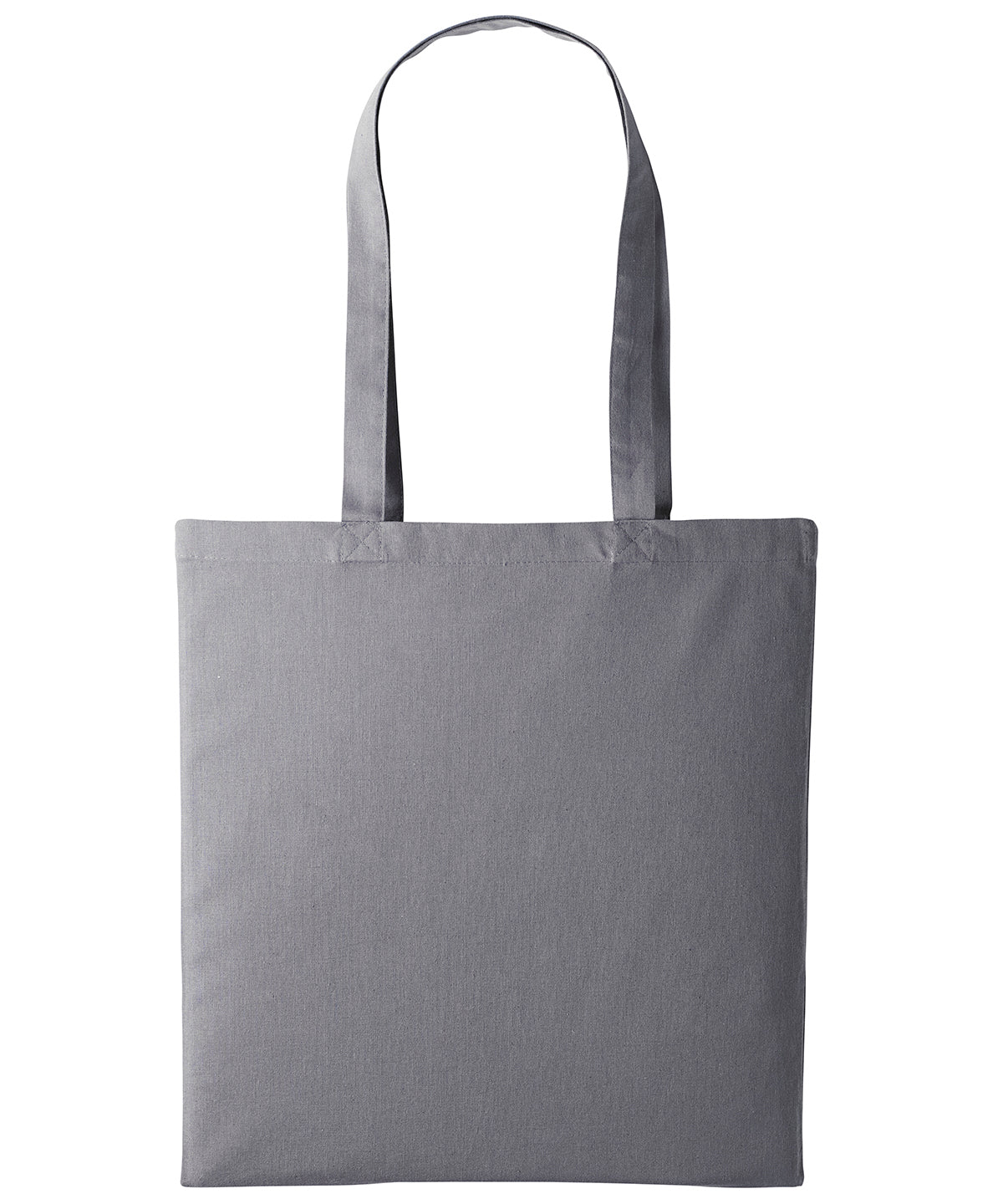 Shopper de algodn con asas largas | Gris Claro Pizarra