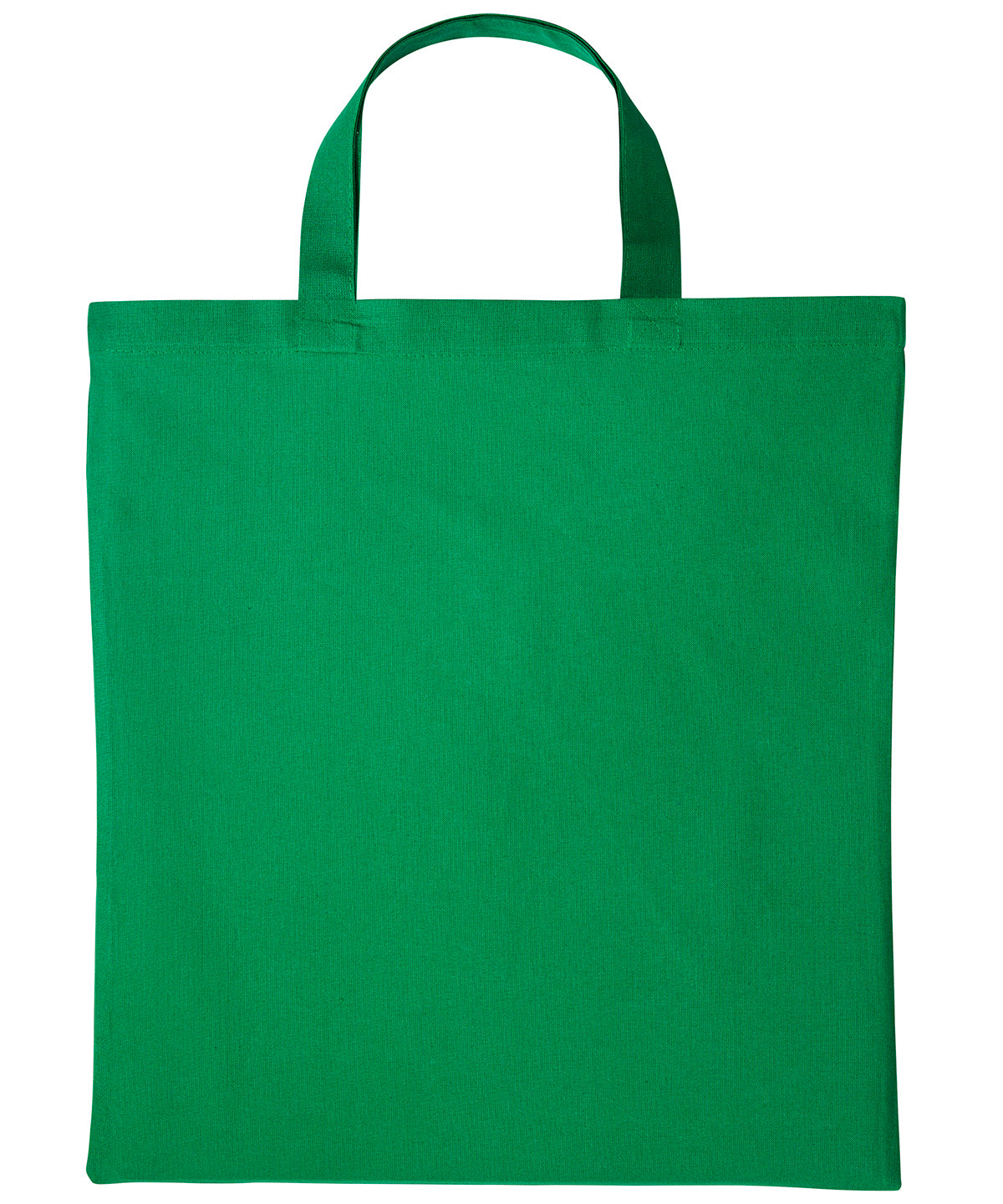 Shopper de algodn con asas cortas | Verde Botella