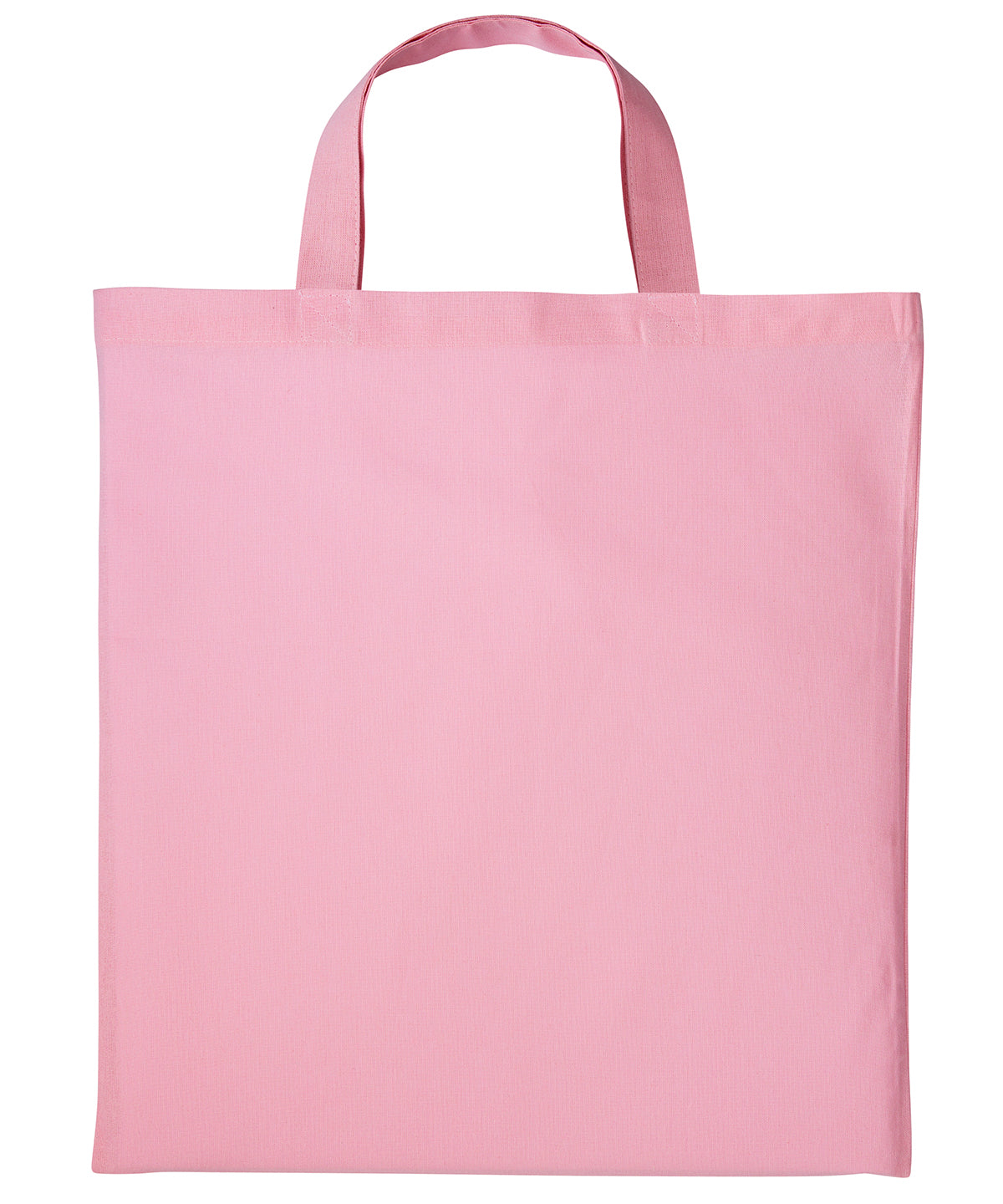 Shopper de algodn con asas cortas | Rosa Claro