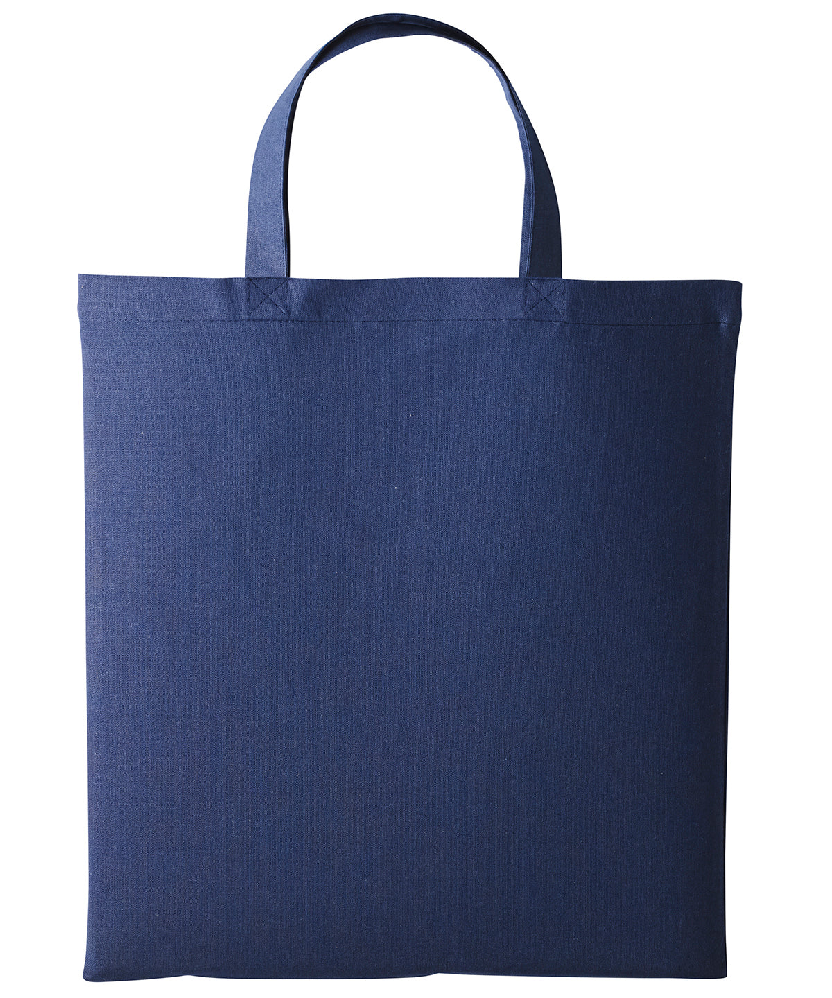Shopper de algodn con asas cortas | Azul Marino Oxford - Azul Marino Profundo