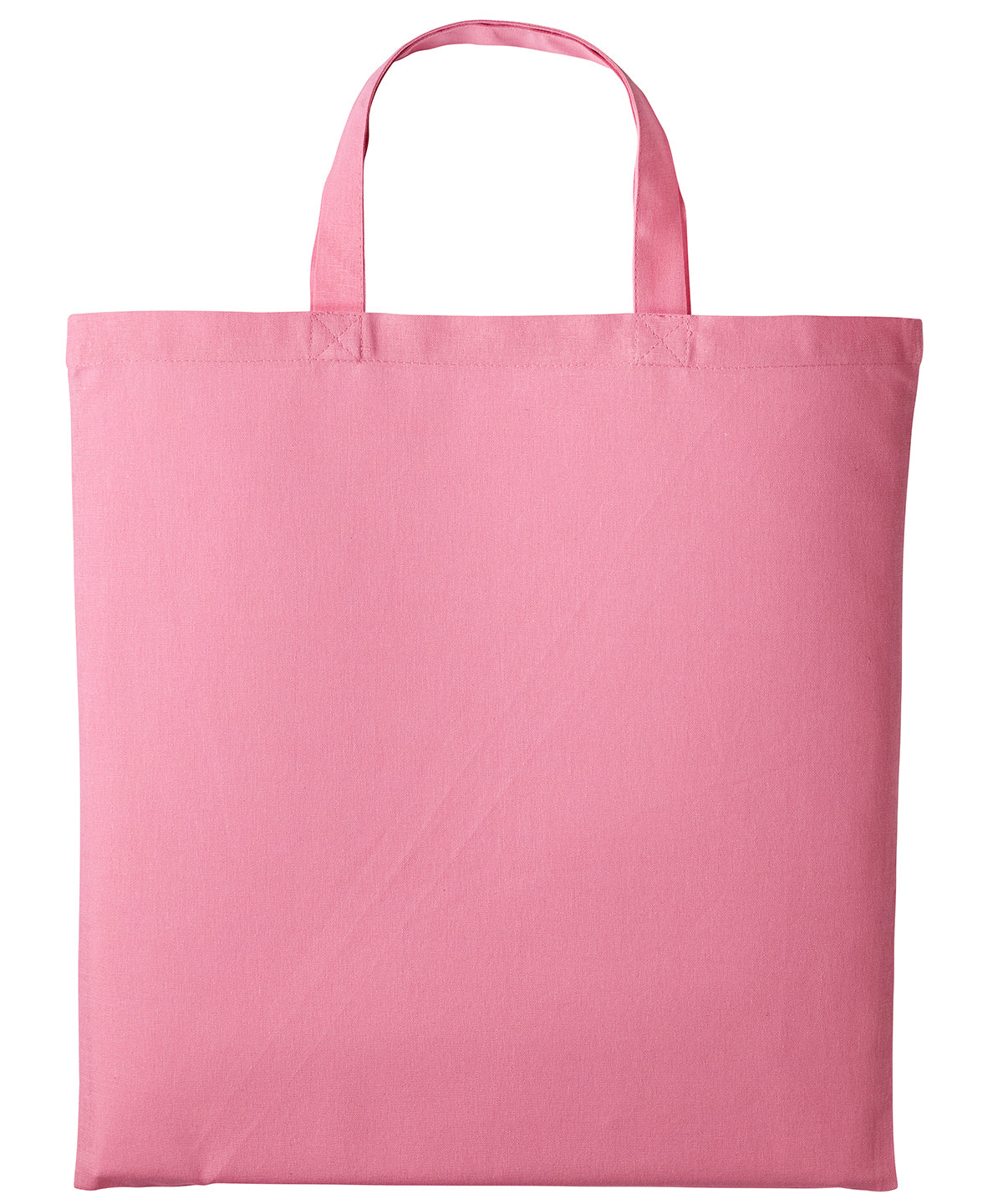 Shopper de algodn con asas cortas | Rosa Pastel