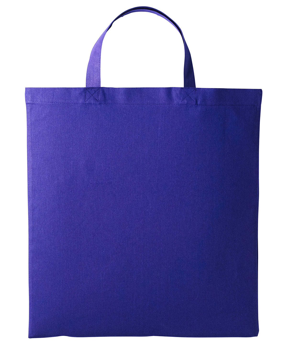 Shopper de algodn con asas cortas | Morado