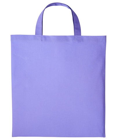 Shopper de algodn con asas cortas | Violeta