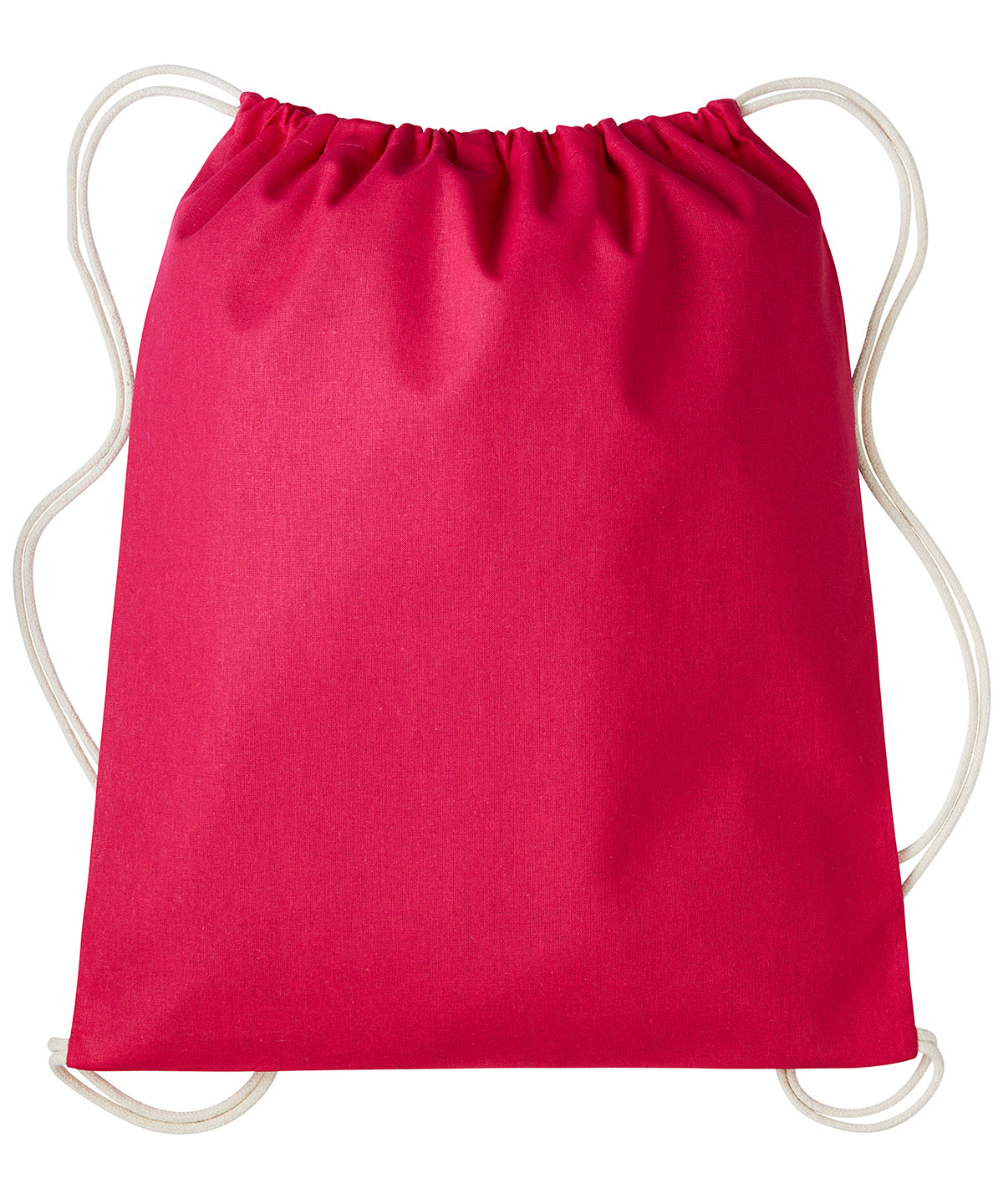 Saco de gimnasio con cordones | Rosa Intenso/Natural