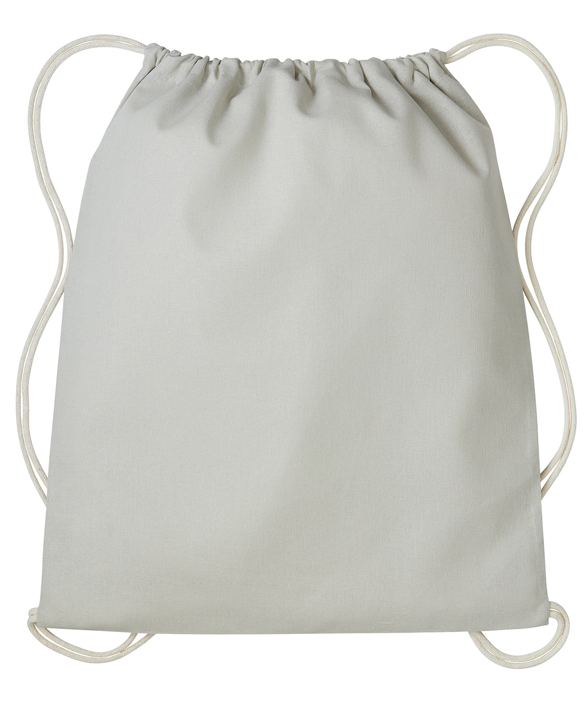 Saco de gimnasio con cordones | Gris Pastel/Natural