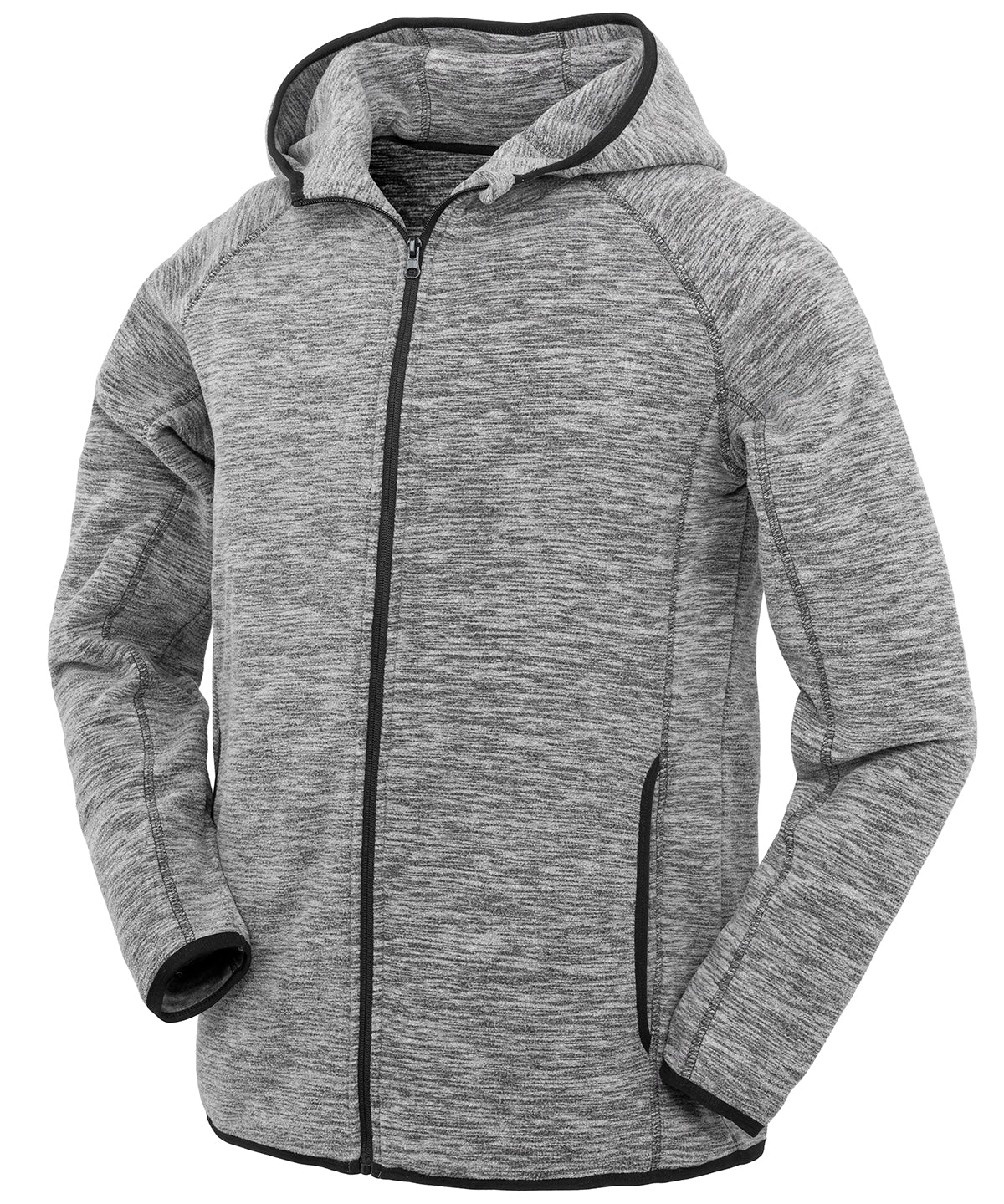 Sudadera de microfelpa | Gris/Negro