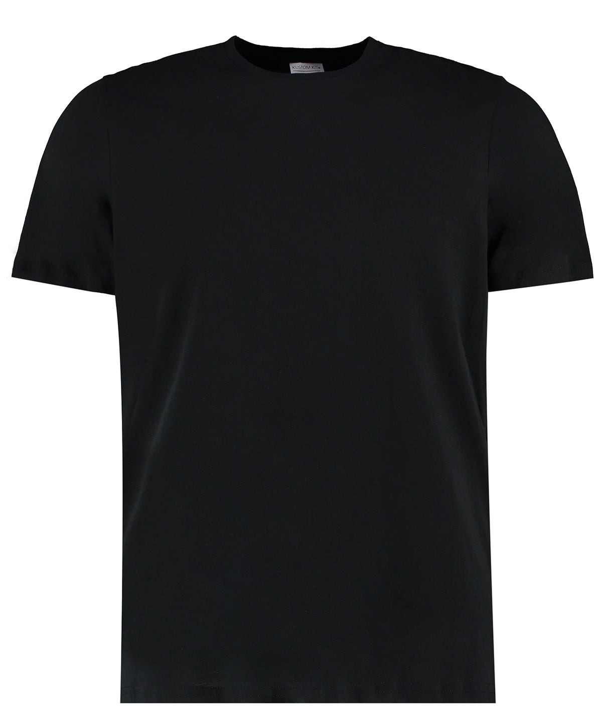 Camiseta de algodn (corte ajustado a la moda) | Negro - Carbn