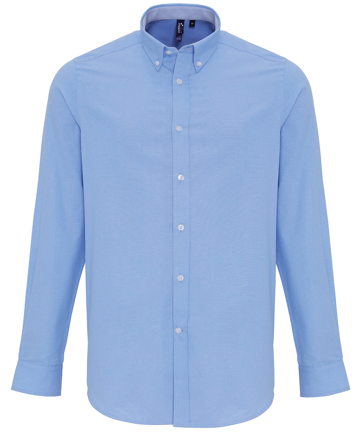 Camisa de rayas Oxford con mezcla de algodn | Azul Oxford