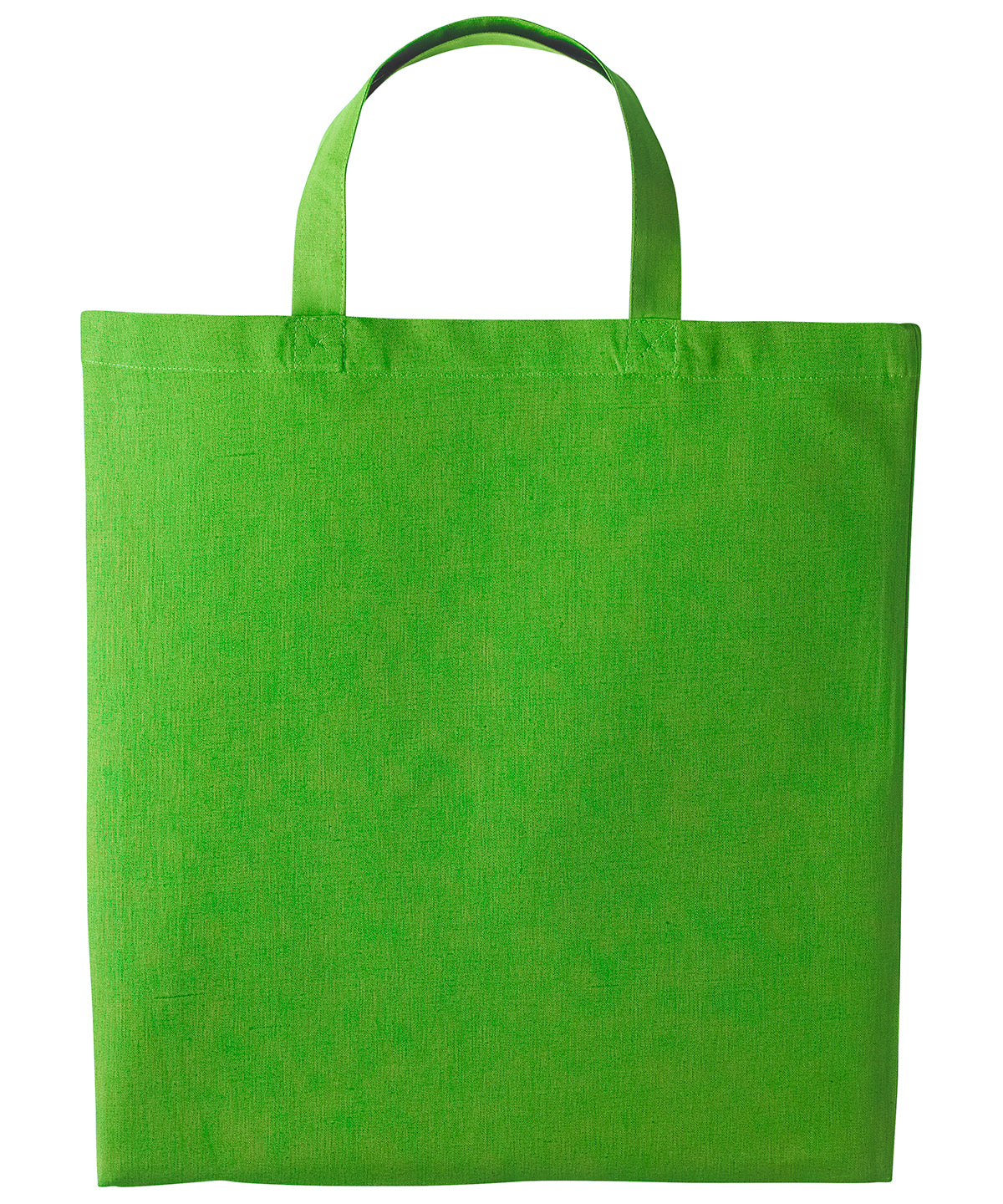 Shopper de algodn con asas cortas | Verde Kiwi