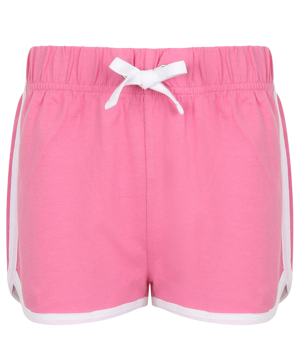Short rétro pour enfant | Rose vif/blanc