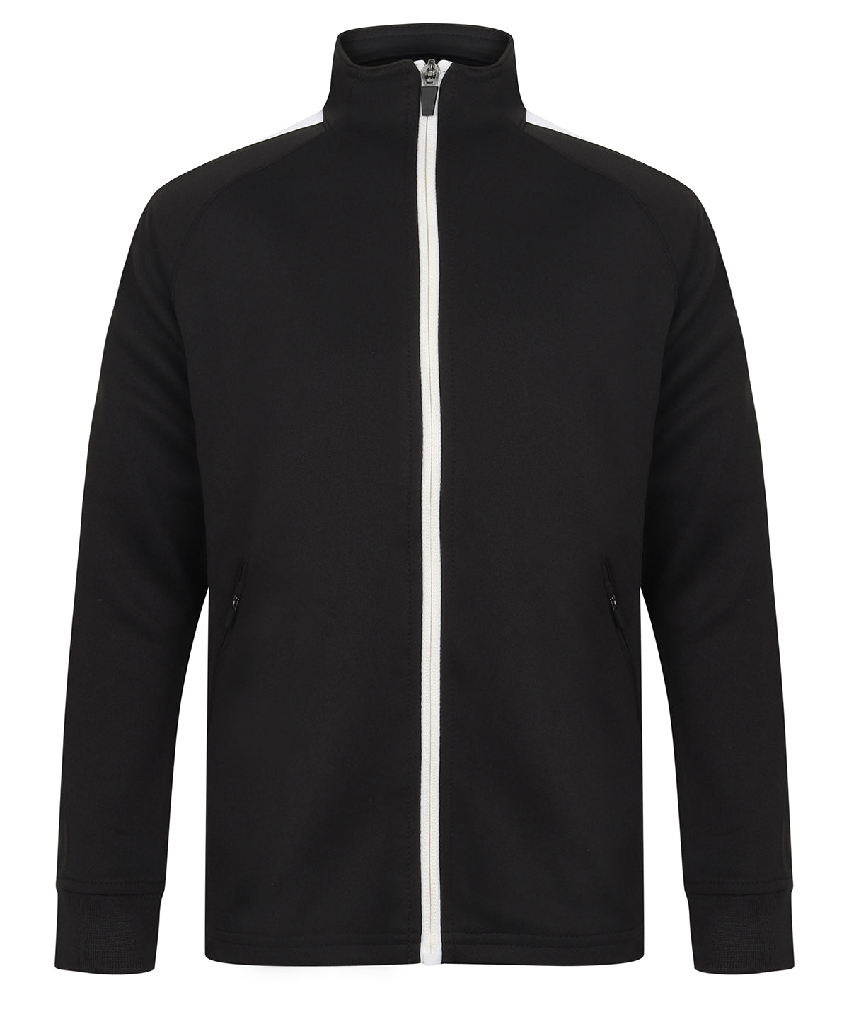 Sudadera de chndal de punto para nios | Negro/Blanco