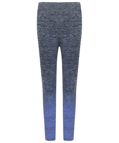 Mallas sin costuras degradadas para mujer | Azul Marino/Melange Azul