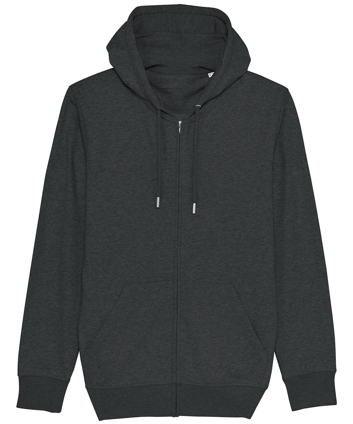 Unisex Connector essential zip-thru hoodie sweatshirt (STSU820) | Dark Heather Grey