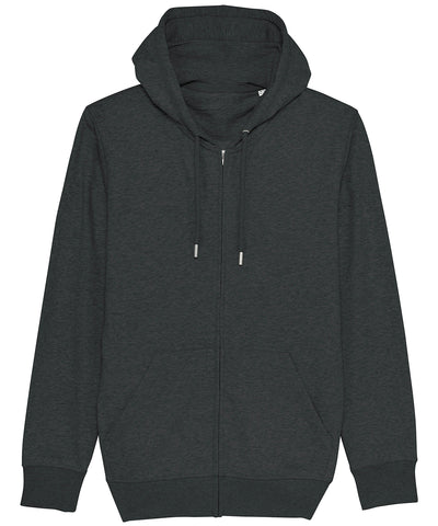 Unisex Connector essential zip-thru hoodie sweatshirt (STSU820) | Dark Heather Grey