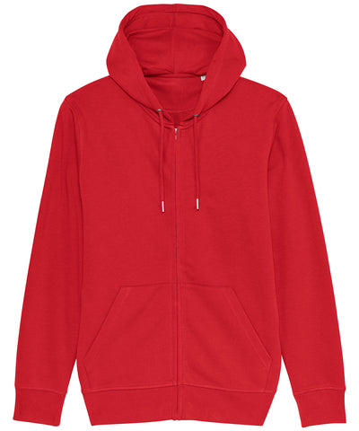 Unisex Connector essential zip-thru hoodie sweatshirt (STSU820) | Red