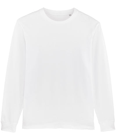 Shifts dry Unisex dry hand feeling long sleeve t-shirt (STTM558) | White