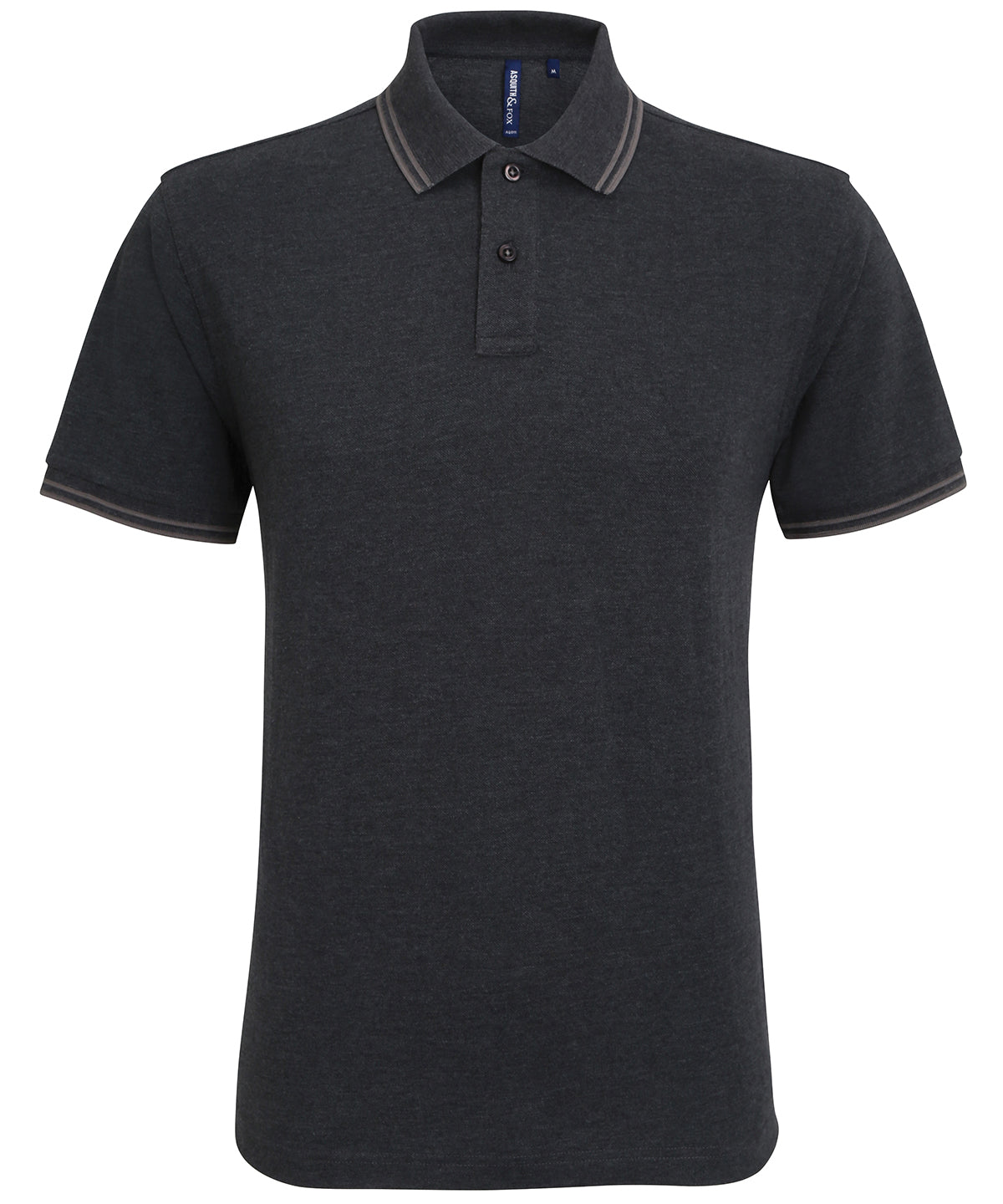 Polo classique de coupe recto pour homme | Nègre Brezo/Carbn