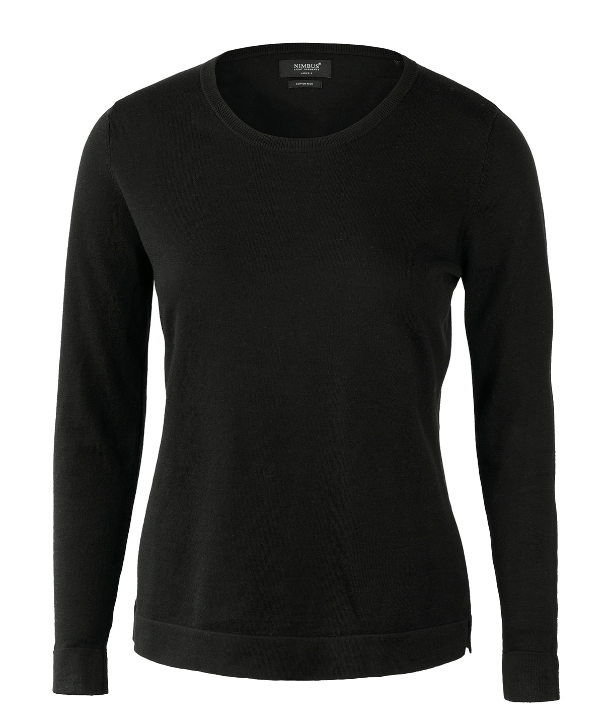 Camiseta de mujer Brighton elegante cuello redondo | Negro