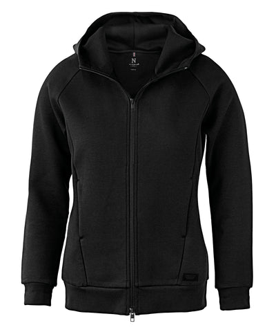 Sudadera con capucha premium de doble cara para mujer Hampton | Negro