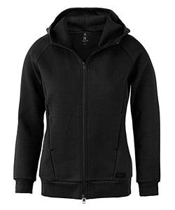Sudadera con capucha premium de doble cara para mujer Hampton | Negro