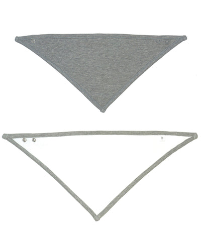 Babero bandana | Blanco/Gris Jaspeado