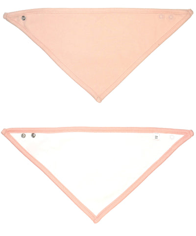 Babero bandana | Blanco/Rosa Empolvado
