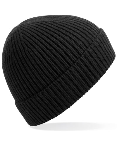 Gorro de punto acanalado ingenieril | Negro