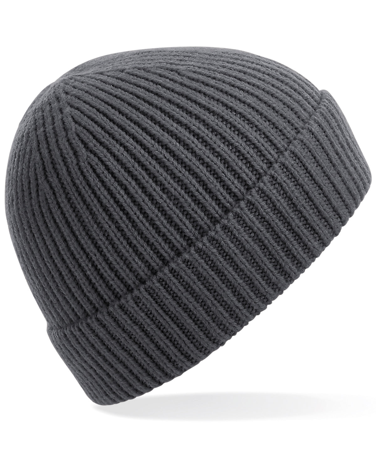 Gorro de punto acanalado ingenieril | Gris Grafito