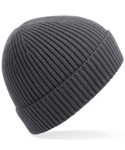 Gorro de punto acanalado ingenieril | Gris Grafito