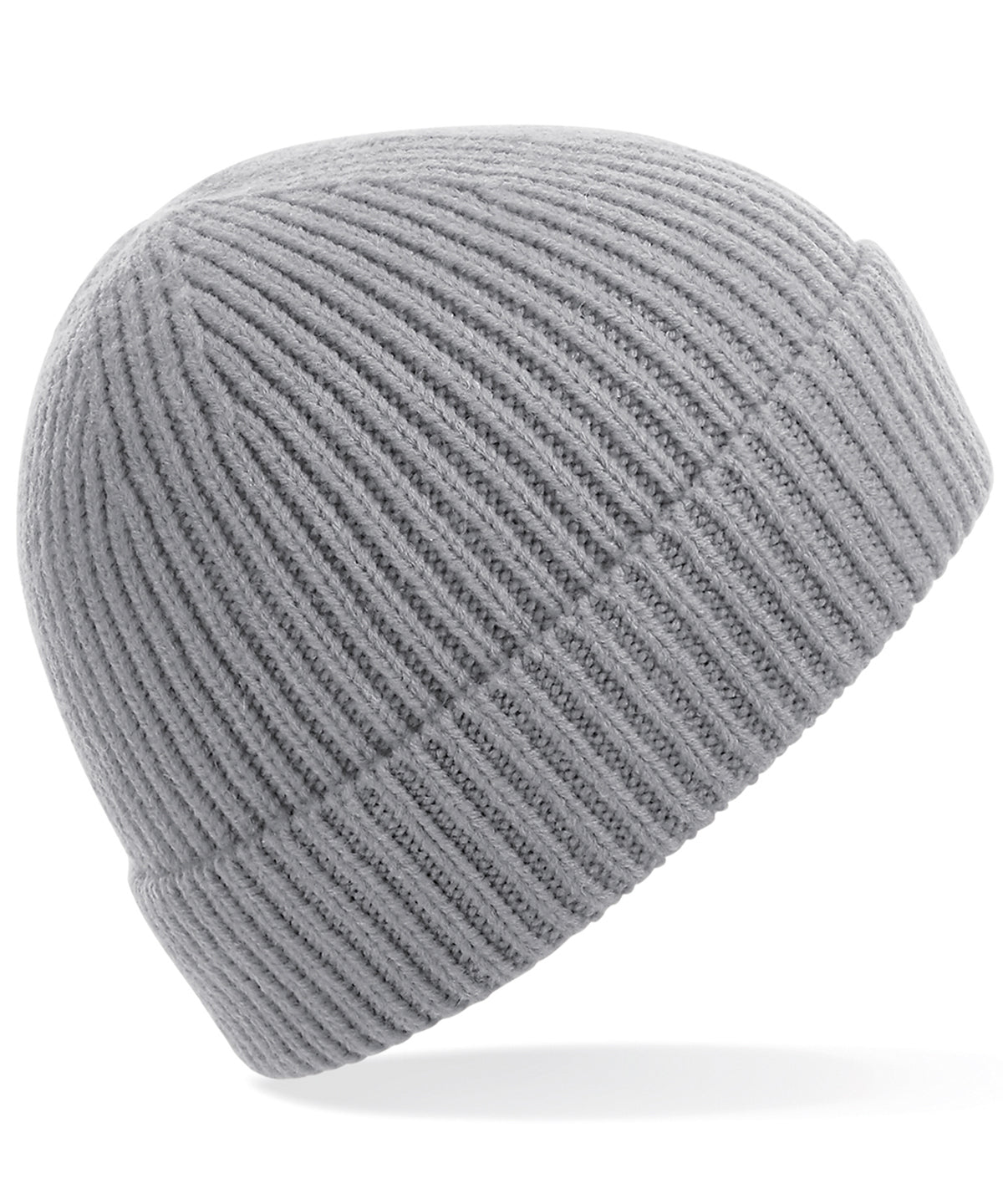 Gorro de punto acanalado ingenieril | Gris Claro