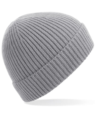 Gorro de punto acanalado ingenieril | Gris Claro