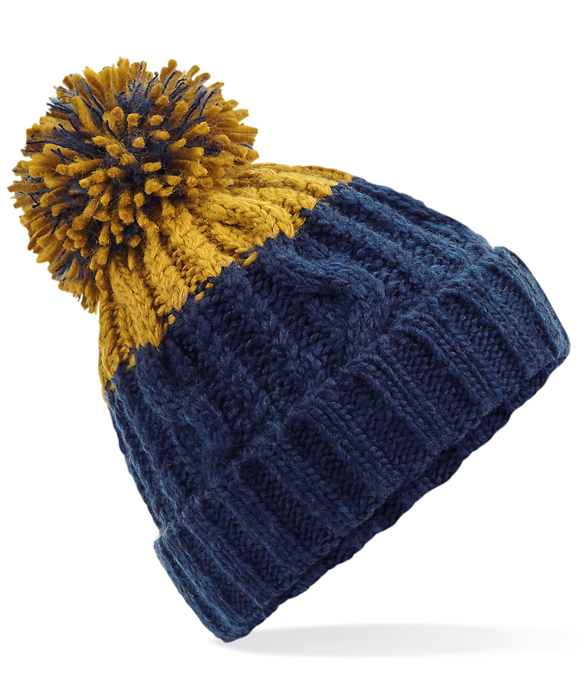 Gorro Apres | Azul Marino/Mostaza
