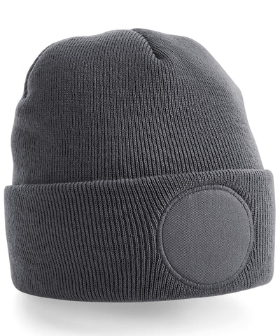Gorro de parche circular | Gris Grafito