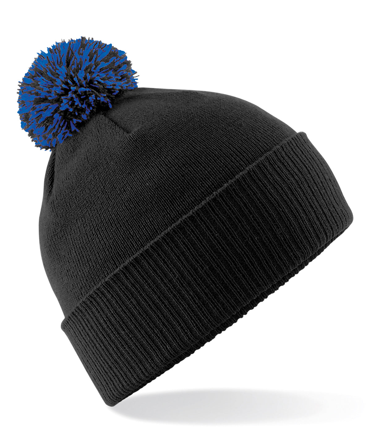 Snowstar® Beanie | Schwarz/Königsblau