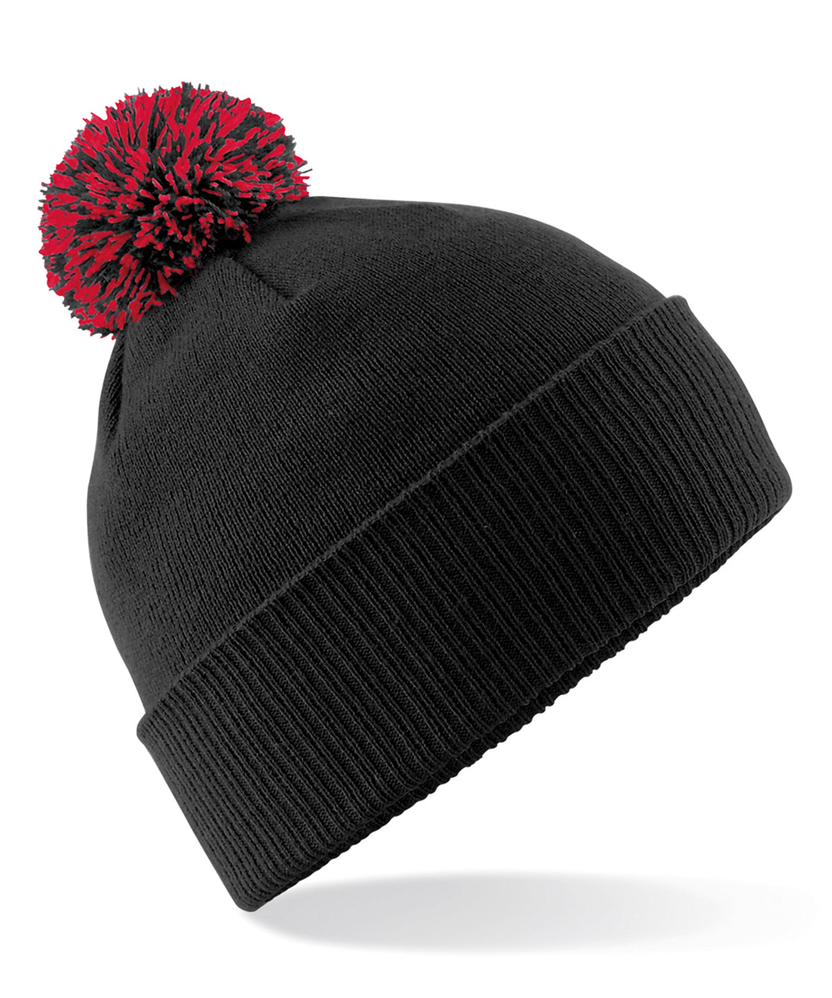 Snowstar® Beanie | Schwarz/Klassisches Rot