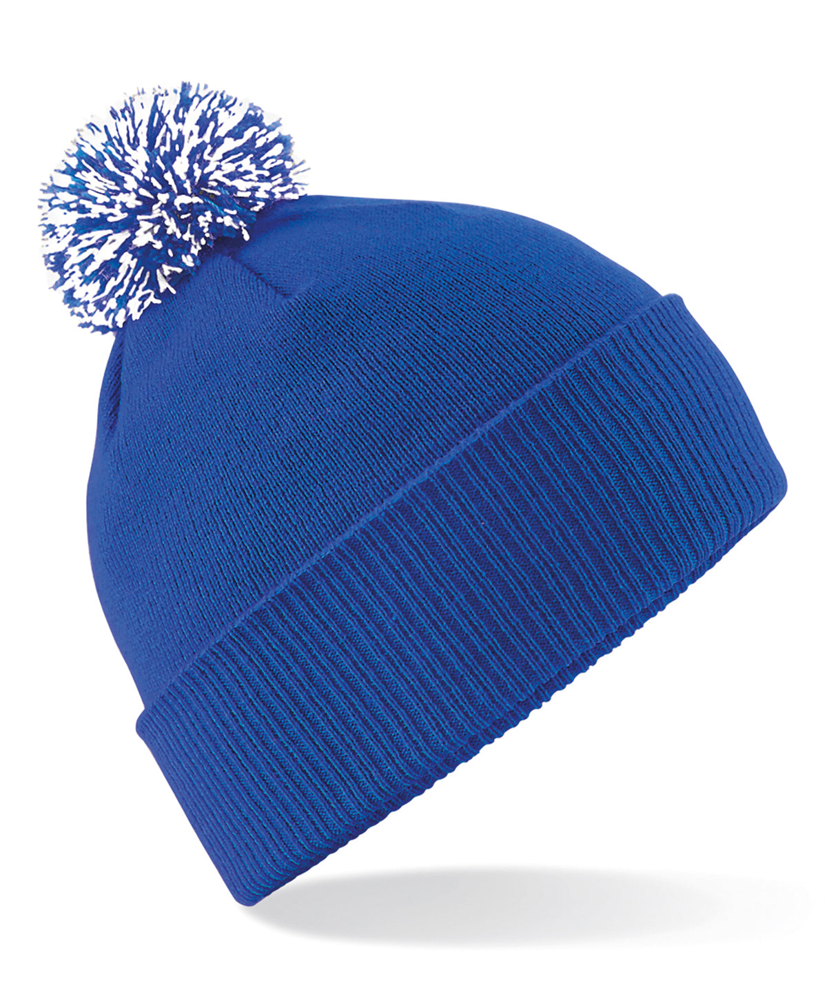 Snowstar® Beanie | Helles Königsblau/Weiß