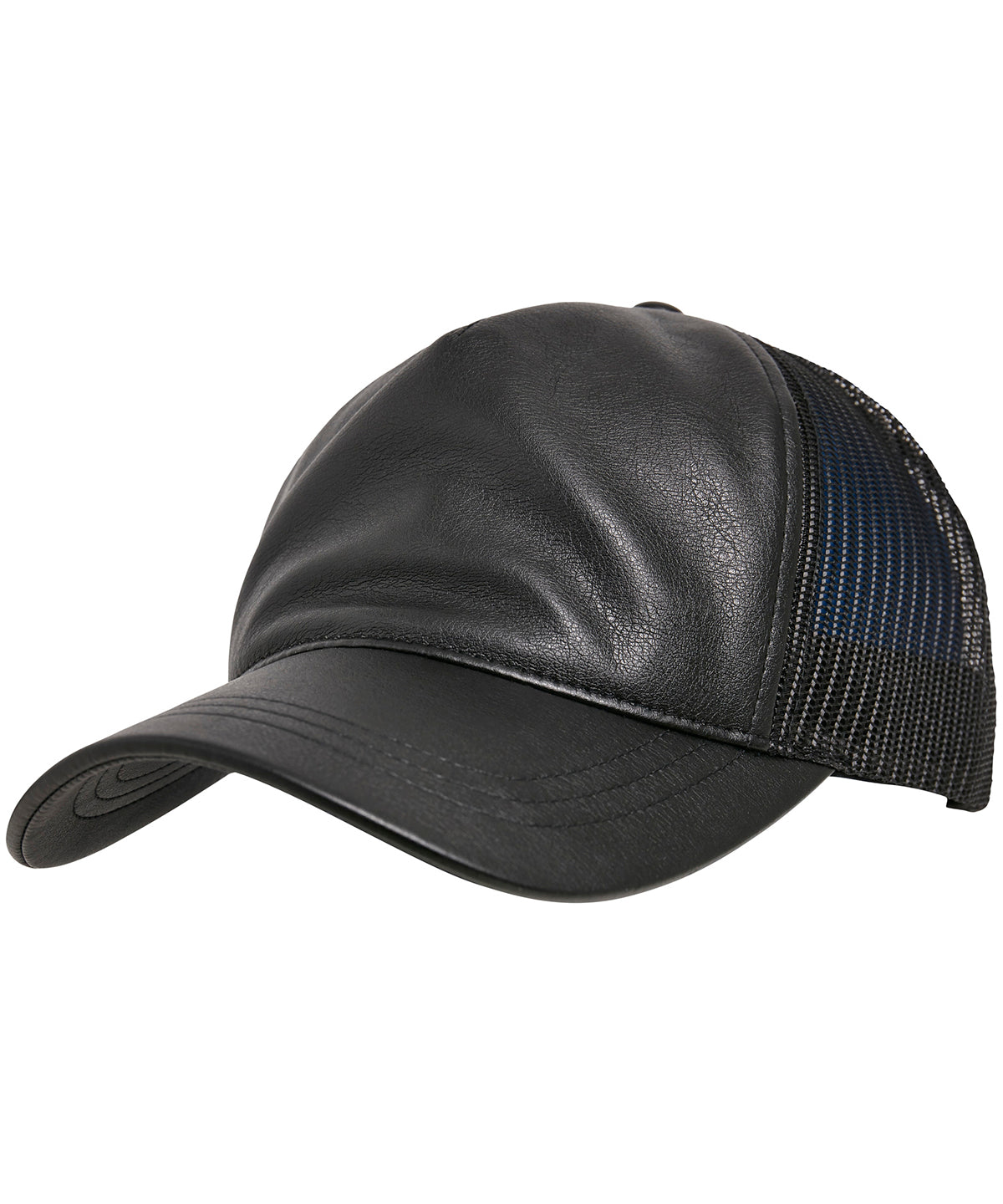 Leder Trucker | Schwarz/Schwarz