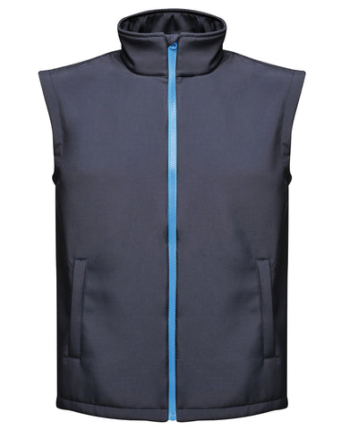 Chaleco softshell imprimable Ablaze | Azul Marino/Azul Francs