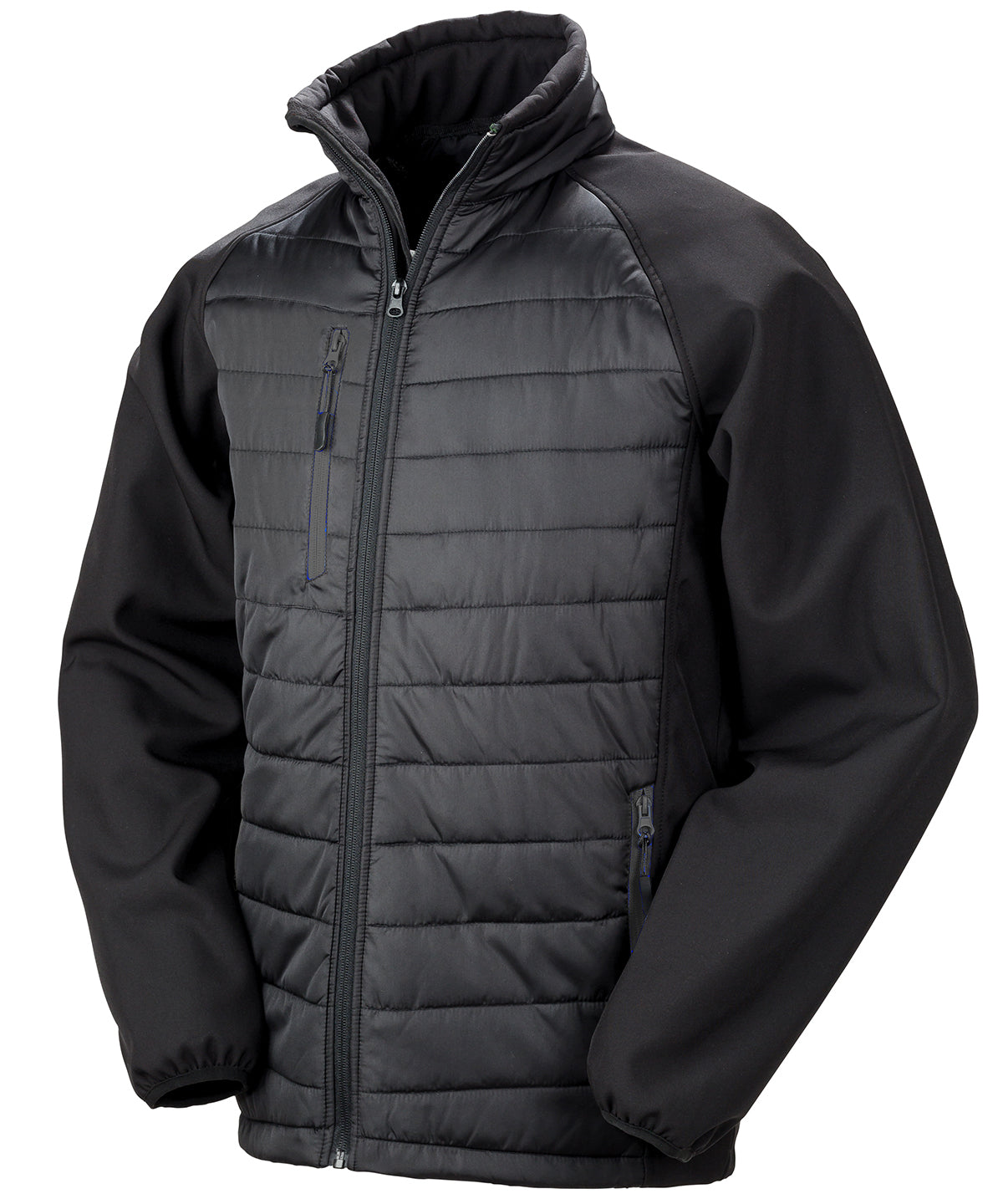 Chaqueta acolchada softshell Compass | Nègre/Nègre