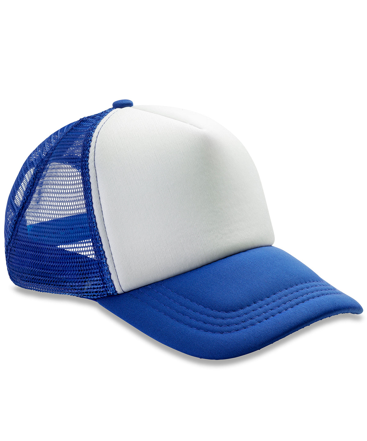 Gorra de camionero de malla Core Detroit | Azul Real/Blanco