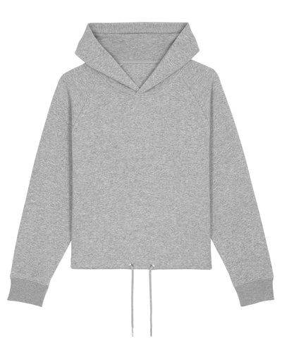 Womens Stella Bower cropped hoodie  (STSW132) | Heather Grey