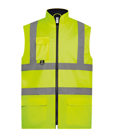 Gilet matelassé haute visibilité (HV005) | Jaune clair