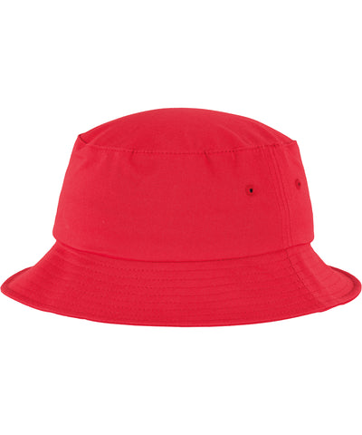 Gorra de cubo de sarga de algodn Flexfit (5003) | Rojo
