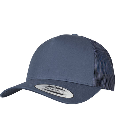 Retro 5-Panel Trucker Cap (6506) | Marineblau