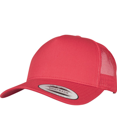 Retro 5-Panel Trucker Cap (6506) | Rot