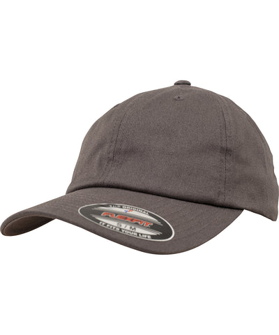 Casquette d'algodn Flexfit sergé pour papa (6745) | Gris Oscuro